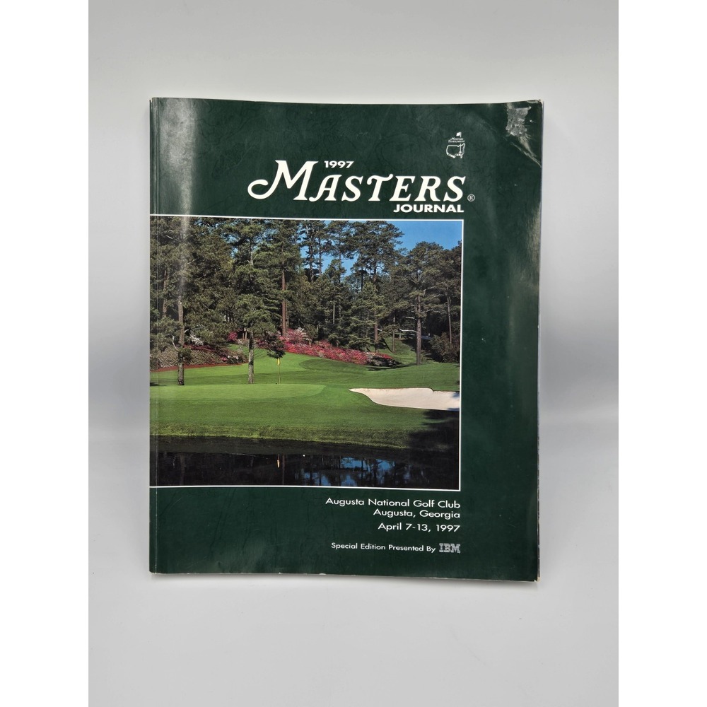 1997‎ MASTERS Tournament Journal Tiger Woods Wins Augusta + Brochure